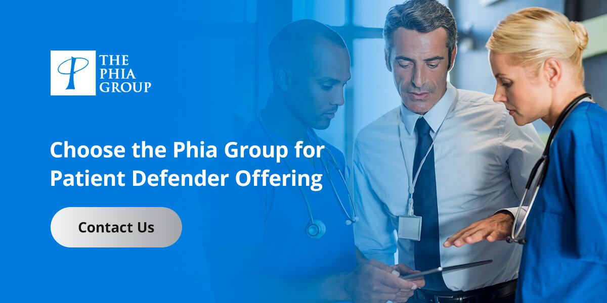 Choose the Phia Group for Patient Defender Offering