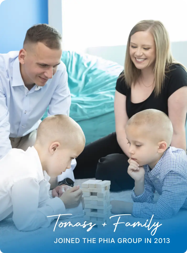 Tomasz + family joined the phia group in 2013