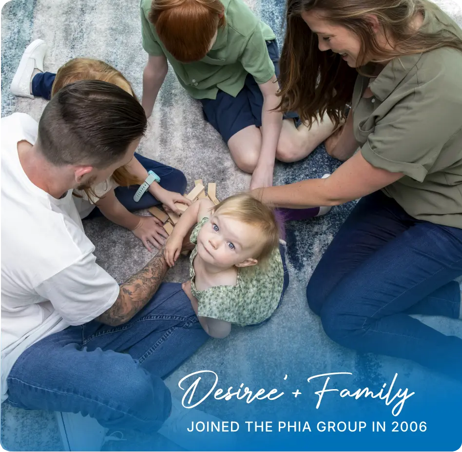 desiree-family Desiree + Family joined the phia group in 2006
