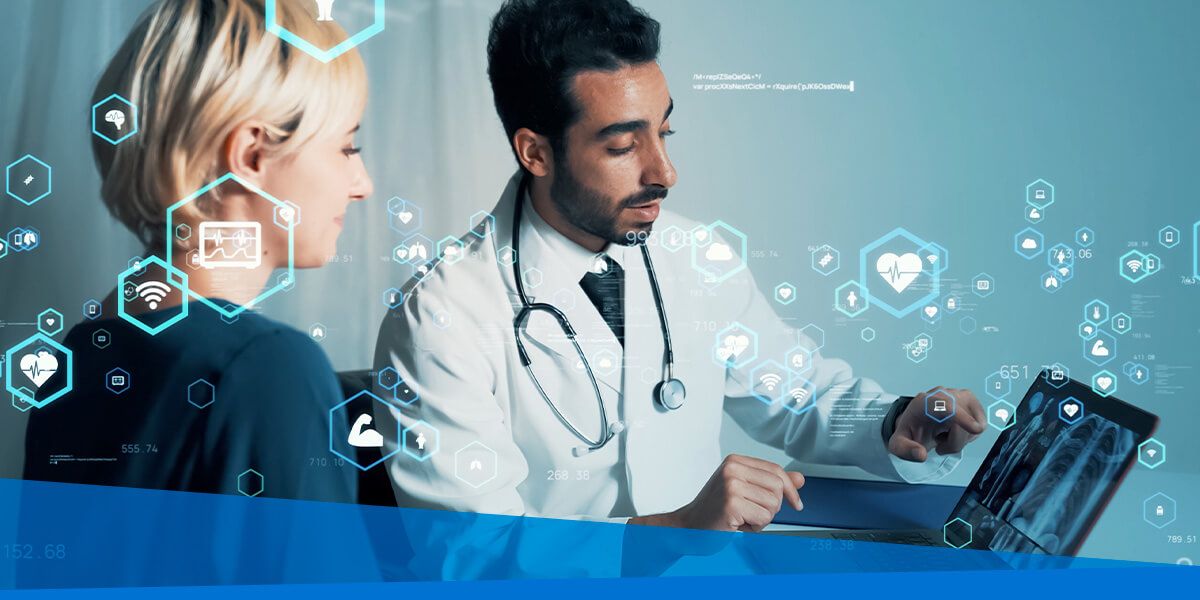 Doctors w/ technological graphics