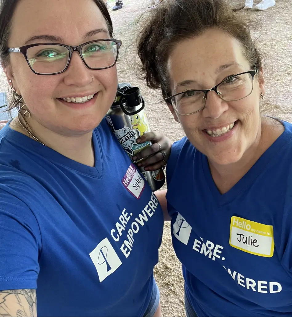 Two Phia Employees at an event